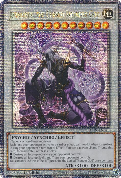 Juraishin, the Cursed Thunder God [ALIN-EN043] Quarter Century Secret Rare | Exor Games Summserside