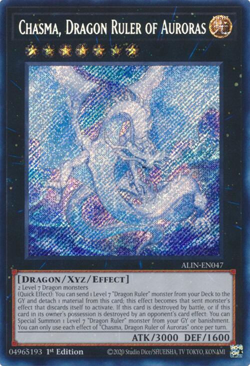 Chasma, Dragon Ruler of Auroras [ALIN-EN047] Secret Rare | Exor Games Summserside