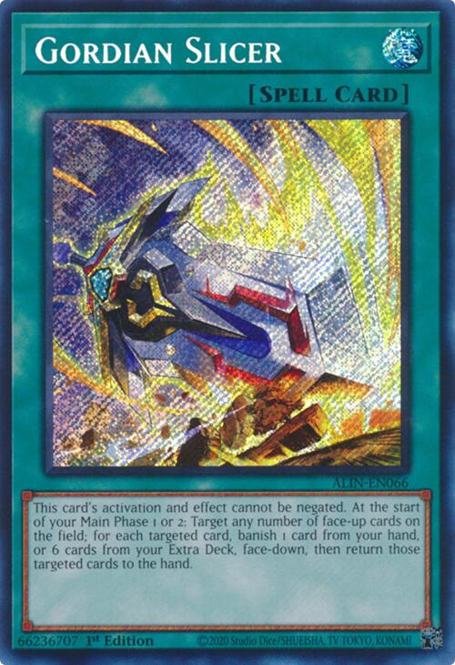 Gordian Slicer [ALIN-EN066] Secret Rare | Exor Games Summserside