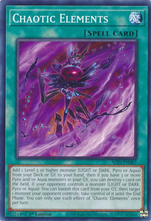 Chaotic Elements [ALIN-EN067] Common | Exor Games Summserside
