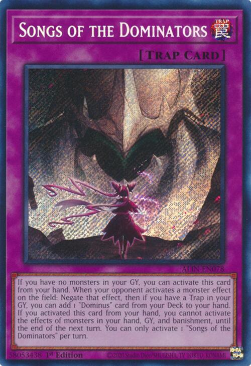 Songs of the Dominators [ALIN-EN078] Secret Rare | Exor Games Summserside