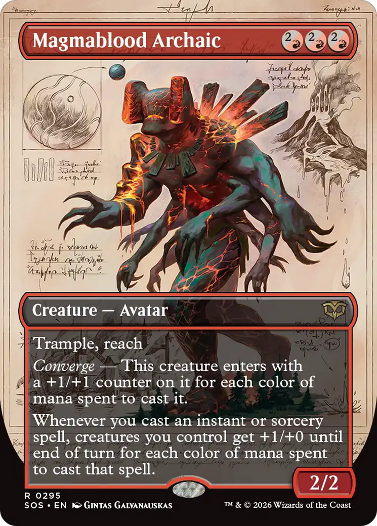 Magmablood Archaic (Borderless) [Secrets of Strixhaven] | Exor Games Summserside