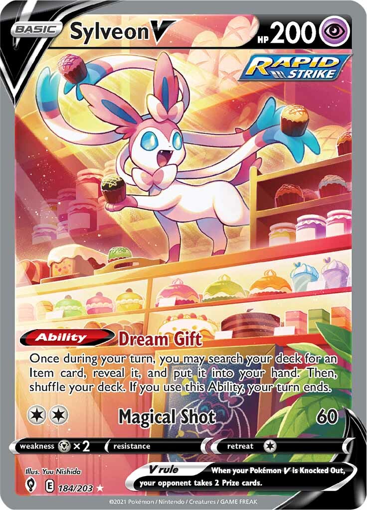 Sylveon V (184/203) [Sword & Shield: Evolving Skies] | Exor Games Summserside