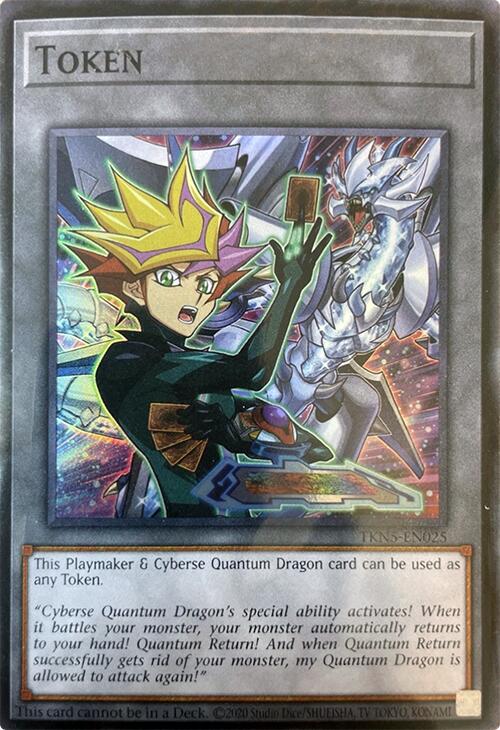 Token (Playmaker & Cyberse Quantum Dragon) [TKN5-EN025] Super Rare | Exor Games Summserside