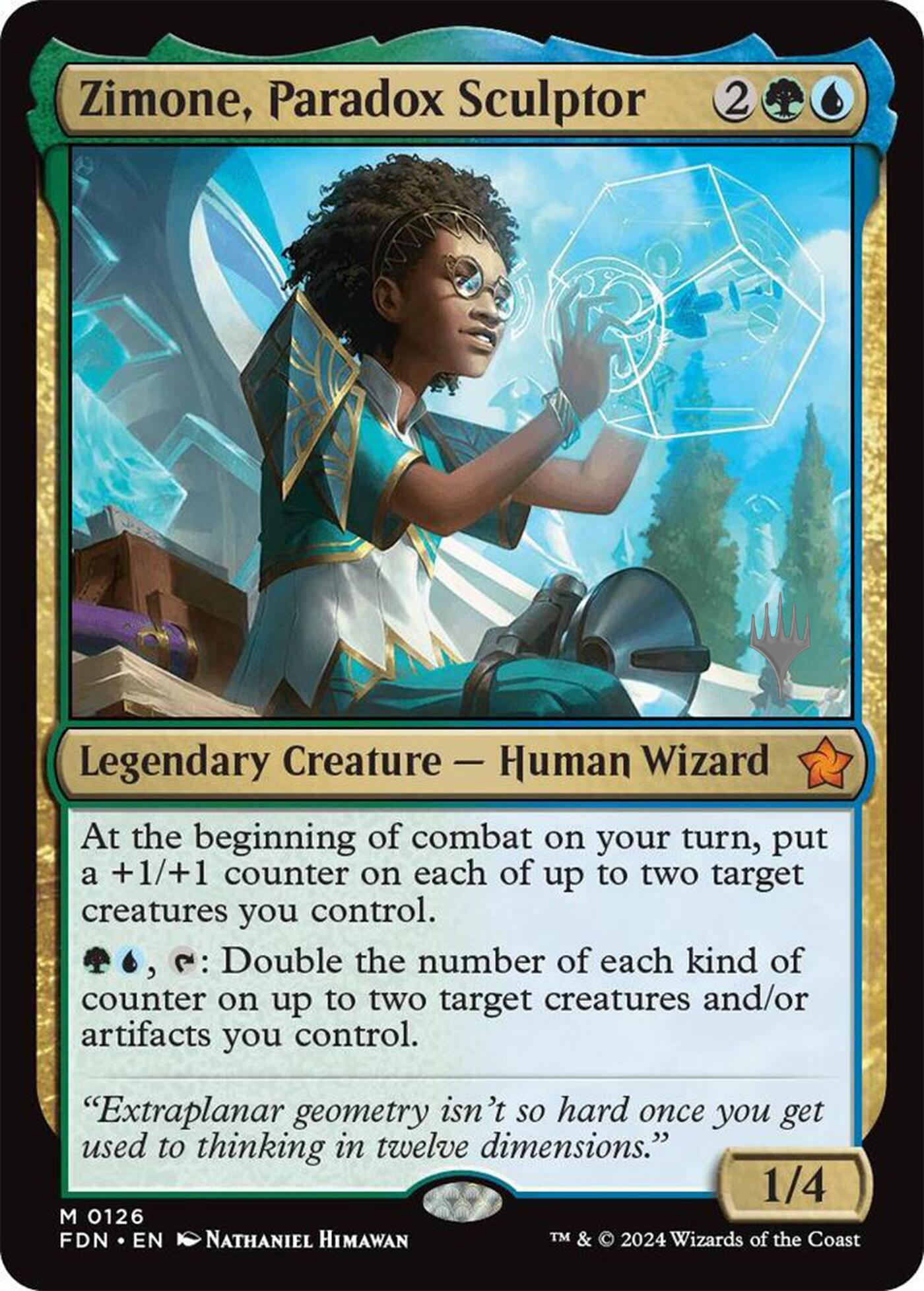 Zimone, Paradox Sculptor (Promo Pack) [Foundations Promos] | Exor Games Summserside