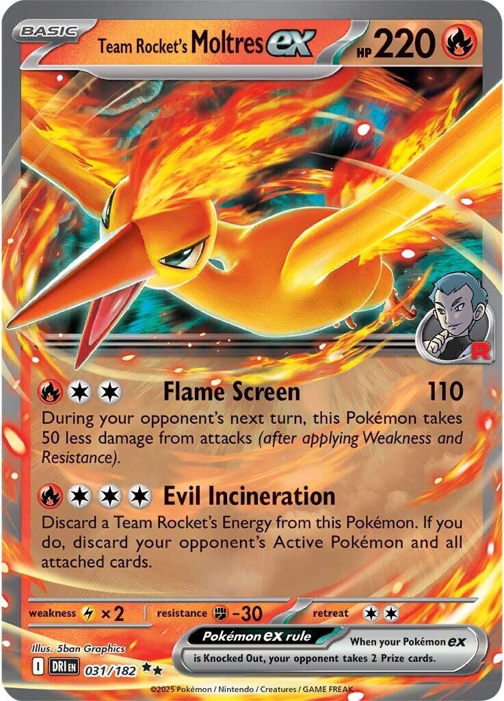 Team Rocket's Moltres ex (031/182) [Scarlet & Violet: Destined Rivals] | Exor Games Summserside