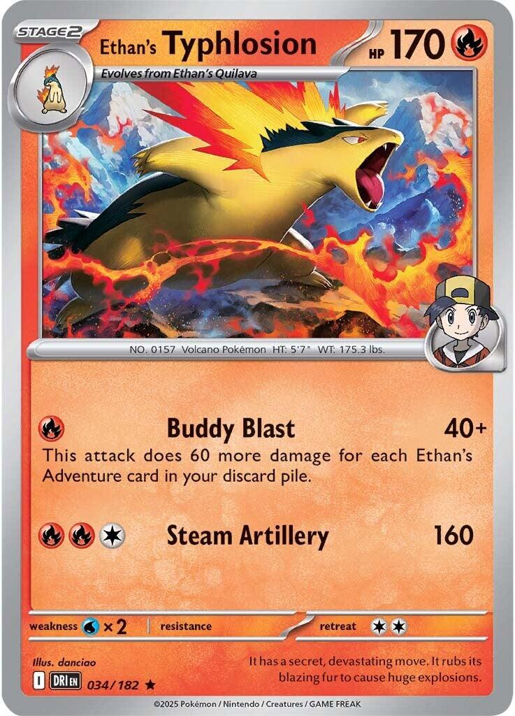 Ethan's Typhlosion (034/182) [Scarlet & Violet: Destined Rivals] | Exor Games Summserside