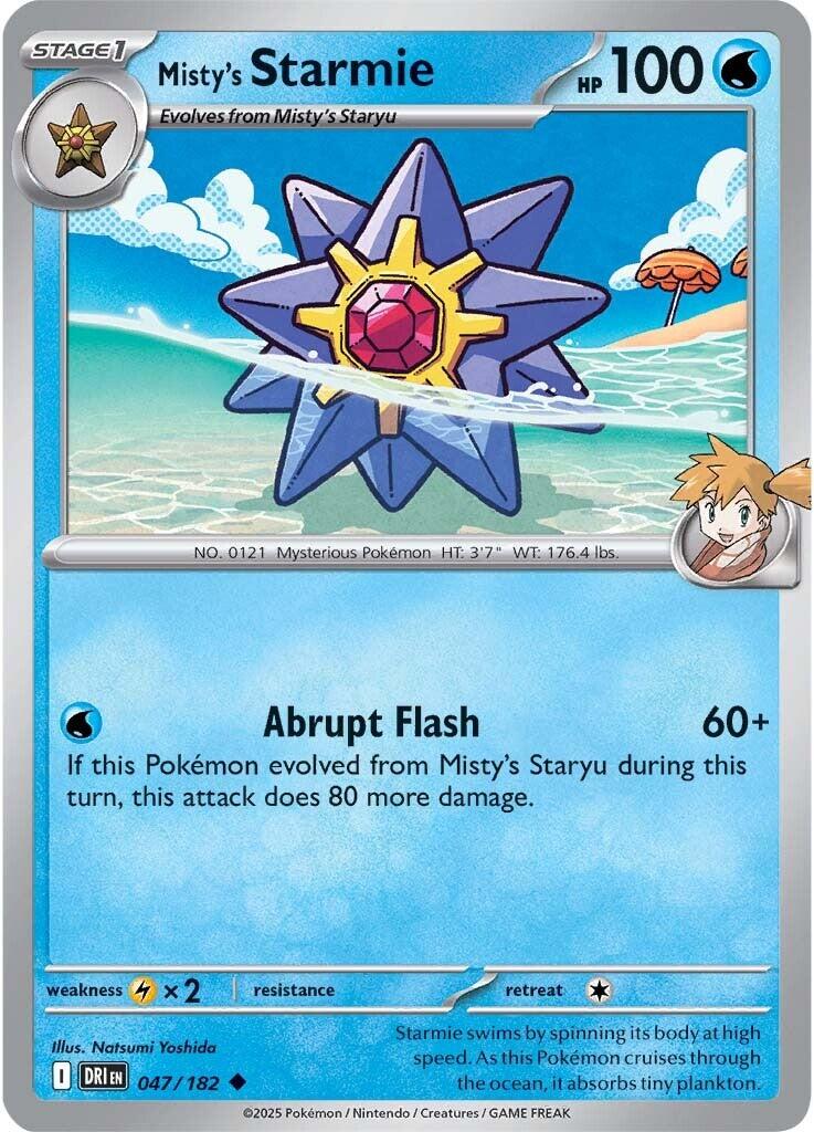 Misty's Starmie (047/182) [Scarlet & Violet: Destined Rivals] | Exor Games Summserside