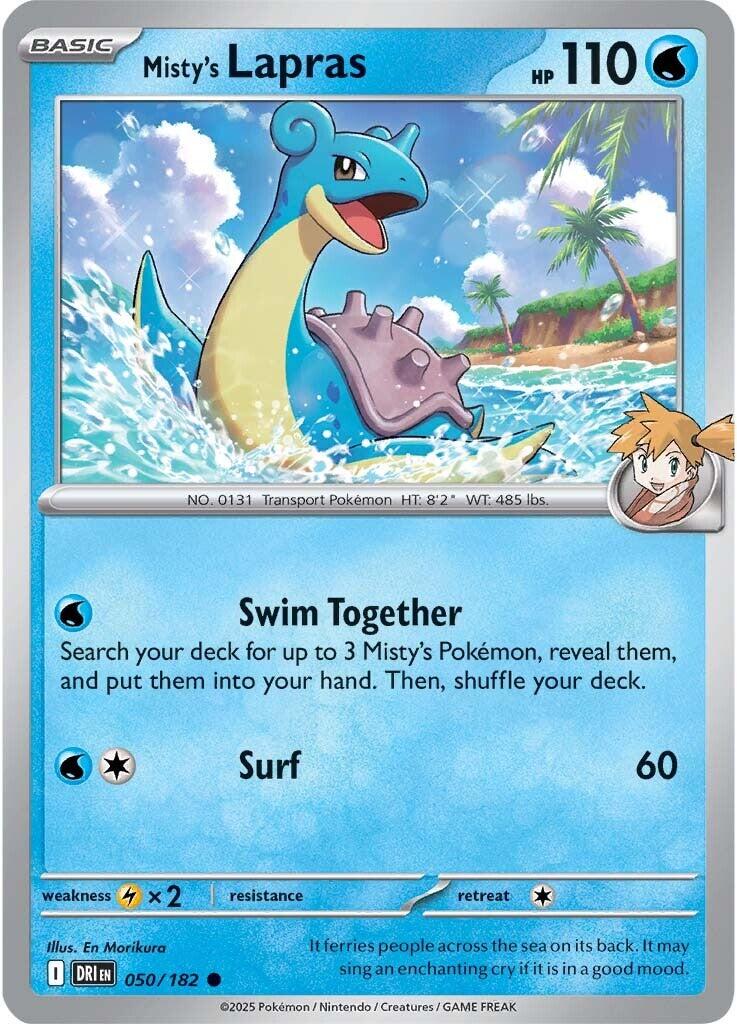 Misty's Lapras (050/182) [Scarlet & Violet: Destined Rivals] | Exor Games Summserside