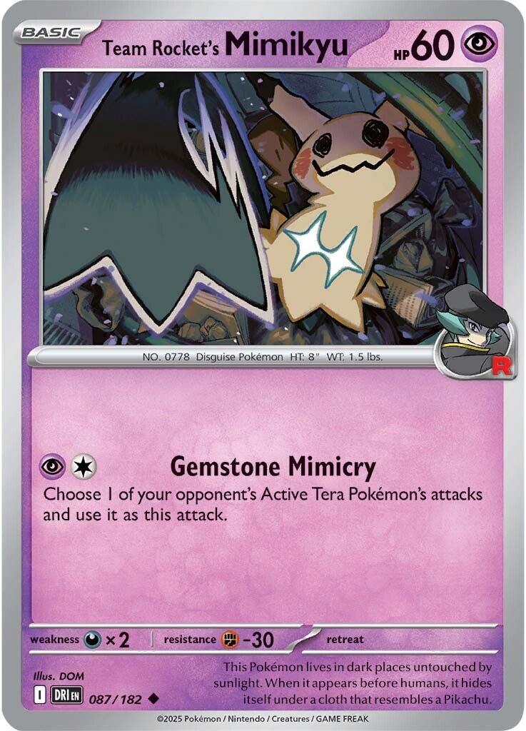 Team Rocket's Mimikyu (087/182) [Scarlet & Violet: Destined Rivals] | Exor Games Summserside
