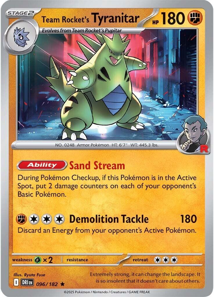 Team Rocket's Tyranitar (096/182) [Scarlet & Violet: Destined Rivals] | Exor Games Summserside