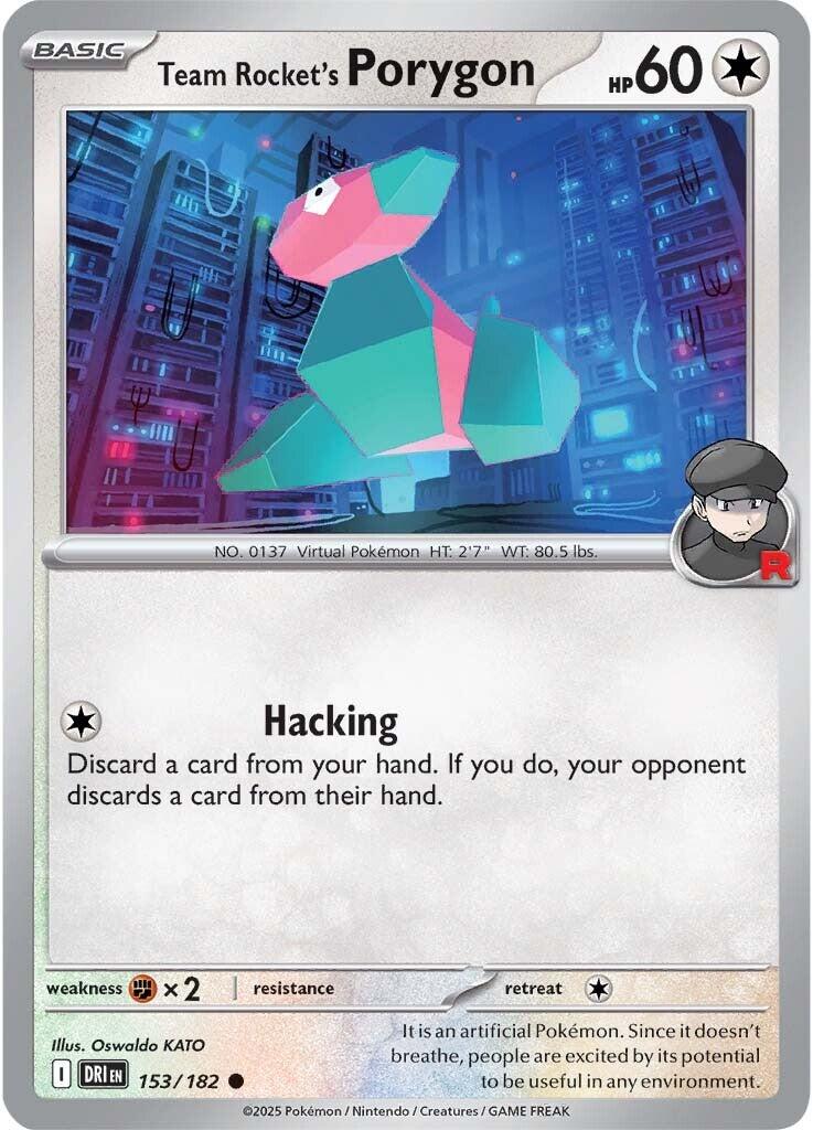 Team Rocket's Porygon (153/182) [Scarlet & Violet: Destined Rivals] | Exor Games Summserside
