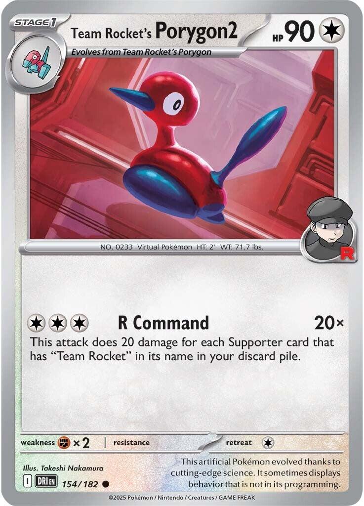 Team Rocket's Porygon2 (154/182) [Scarlet & Violet: Destined Rivals] | Exor Games Summserside