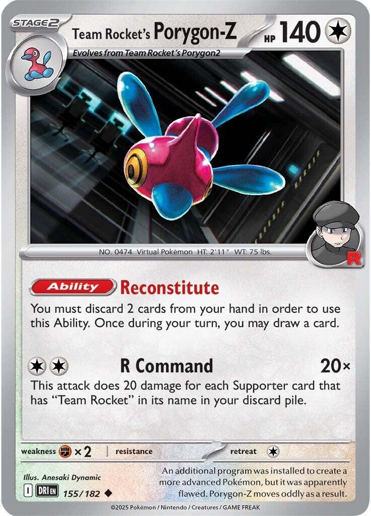 Team Rocket's Porygon-Z (155/182) [Scarlet & Violet: Destined Rivals] | Exor Games Summserside