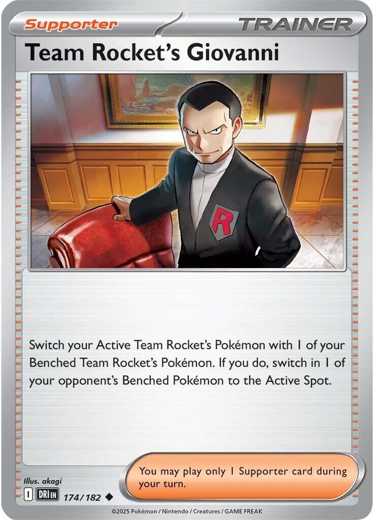 Team Rocket's Giovanni (174/182) [Scarlet & Violet: Destined Rivals] | Exor Games Summserside