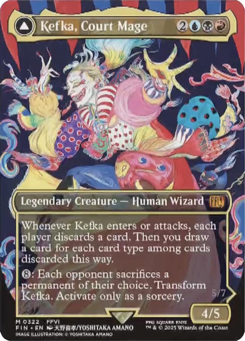 Kefka, Court Mage // Kefka, Ruler of Ruin (Borderless) (0322) [FINAL FANTASY] | Exor Games Summserside