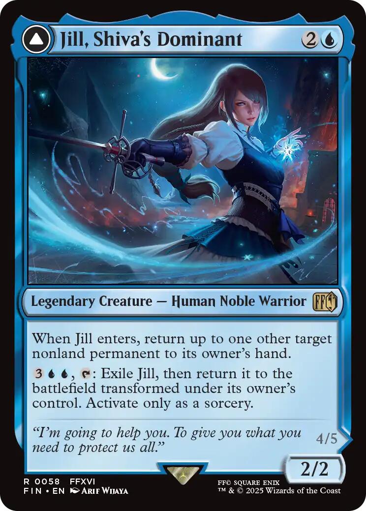 Jill, Shiva's Dominant // Shiva, Warden of Ice [FINAL FANTASY] | Exor Games Summserside