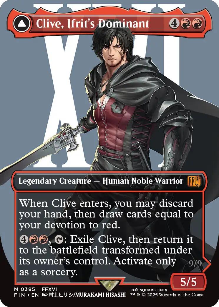 Clive, Ifrit's Dominant // Ifrit, Warden of Inferno (Borderless) (0385) [FINAL FANTASY] | Exor Games Summserside