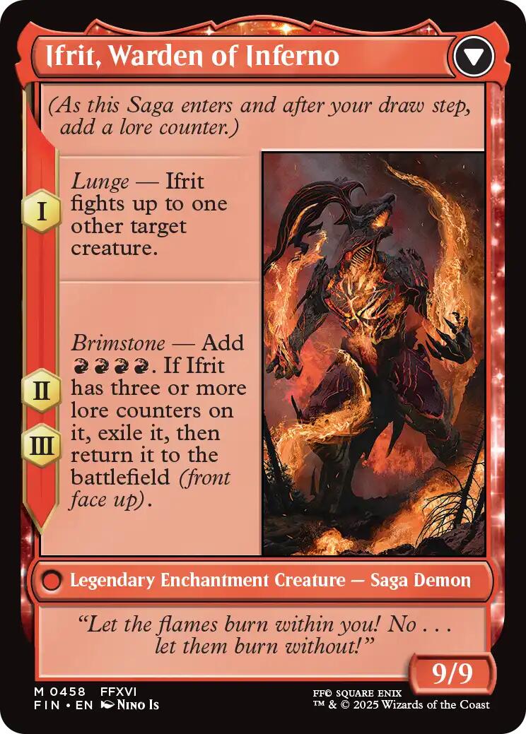 Clive, Ifrit's Dominant // Ifrit, Warden of Inferno (Extended Art) [FINAL FANTASY] | Exor Games Summserside