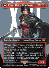Clive, Ifrit's Dominant // Ifrit, Warden of Inferno (Borderless) (Surge Foil) [FINAL FANTASY] | Exor Games Summserside