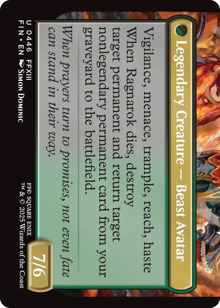Fang, Fearless l'Cie (Extended Art) [FINAL FANTASY] | Exor Games Summserside