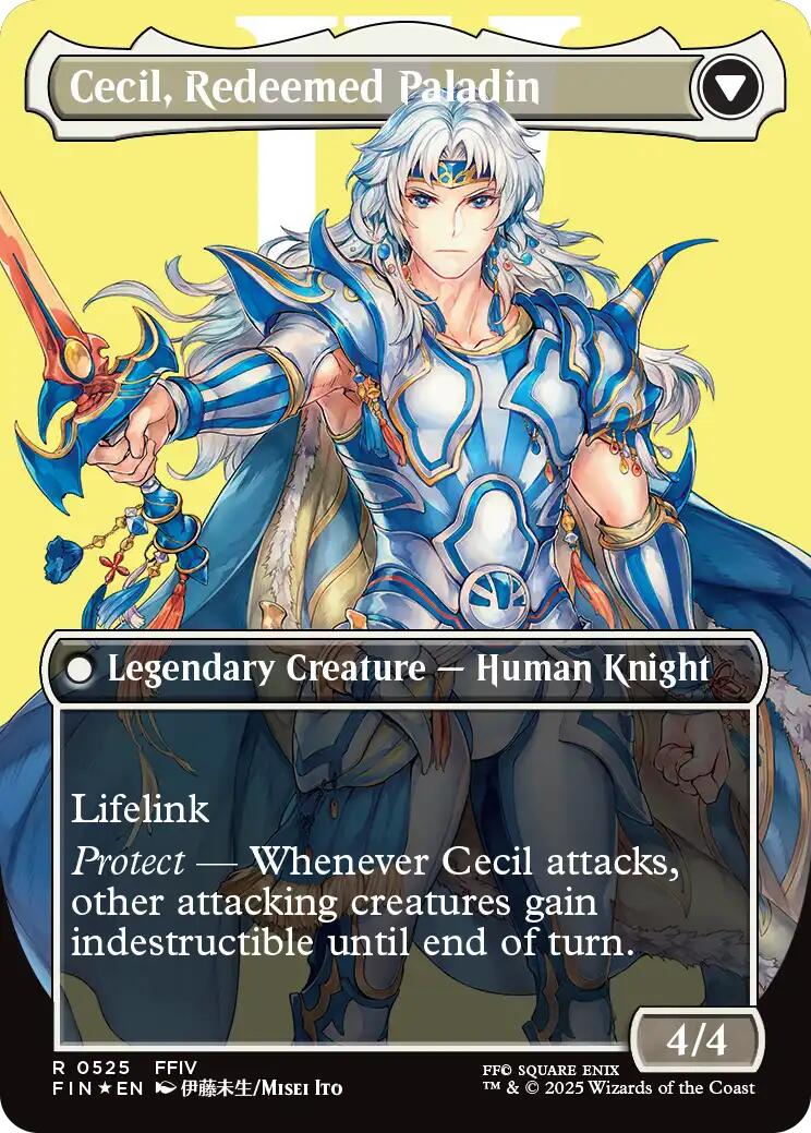 Cecil, Dark Knight // Cecil, Redeemed Paladin (Borderless) (Surge Foil) [FINAL FANTASY] | Exor Games Summserside