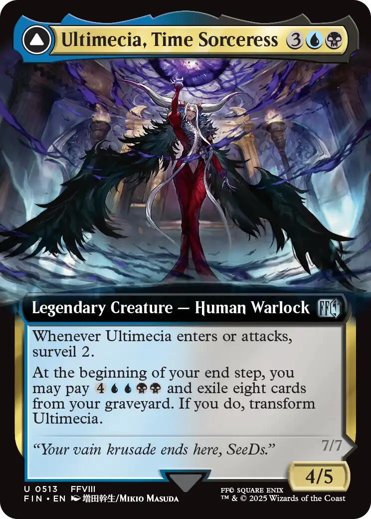 Ultimecia, Time Sorceress // Ultimecia, Omnipotent (Extended Art) [FINAL FANTASY] | Exor Games Summserside