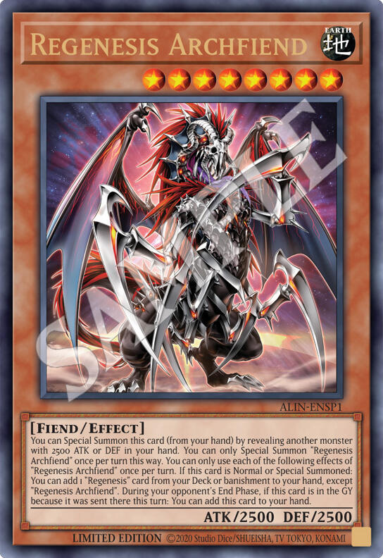 Regenesis Archfiend [ALIN-ENSP1] Ultra Rare | Exor Games Summserside