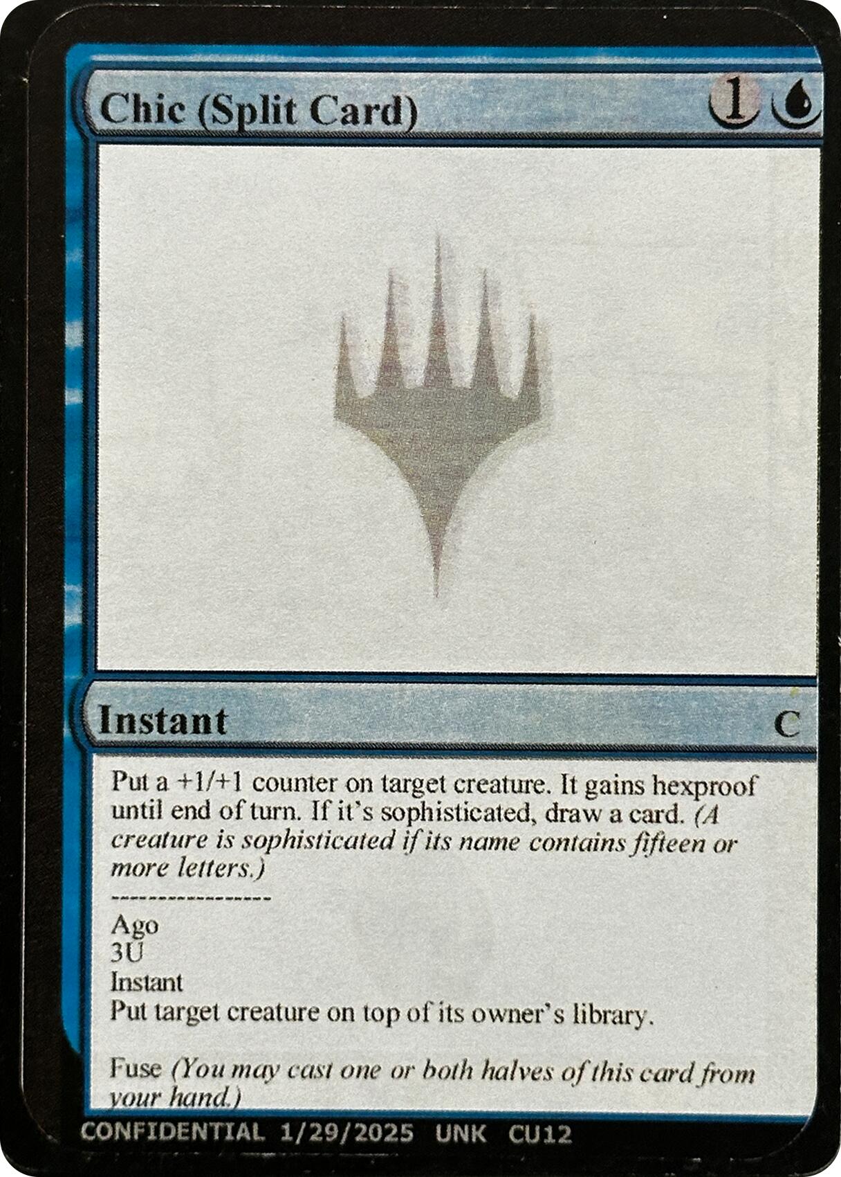 Chic (Split Card) [Unknown Event] | Exor Games Summserside
