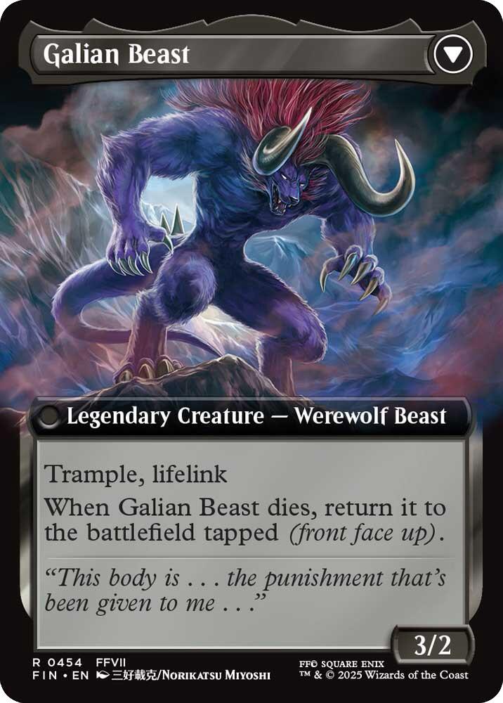 Vincent Valentine // Galian Beast (Extended Art) [FINAL FANTASY] | Exor Games Summserside