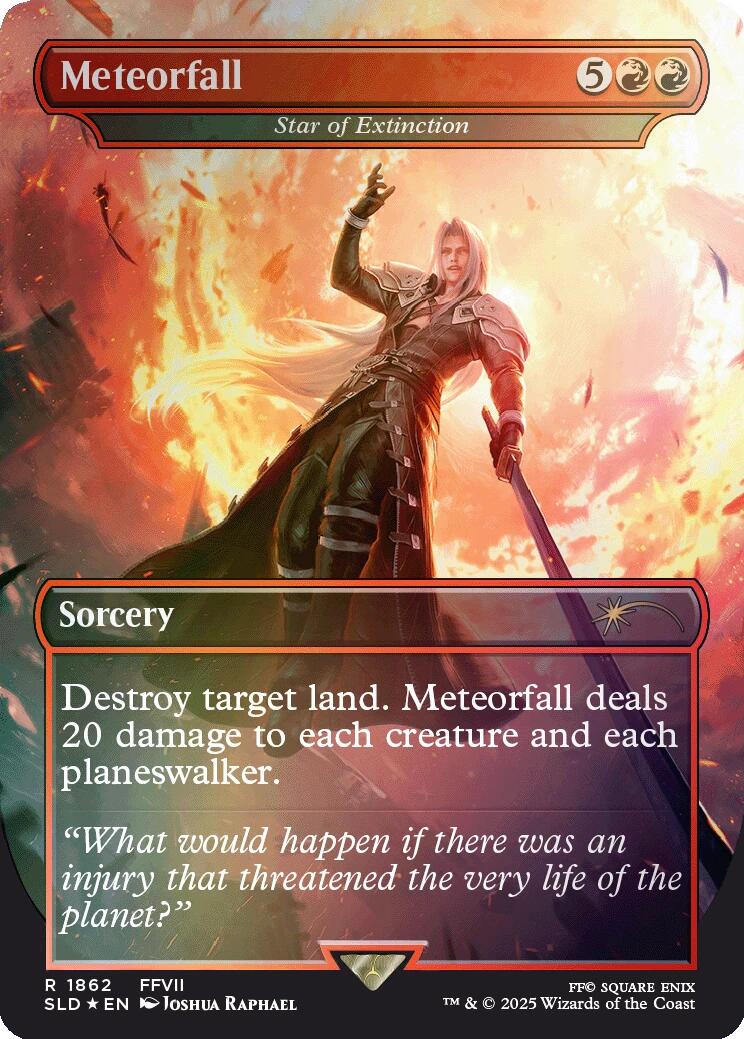 Meteorfall - Star of Extinction (Rainbow Foil) [Secret Lair Drop Series] | Exor Games Summserside