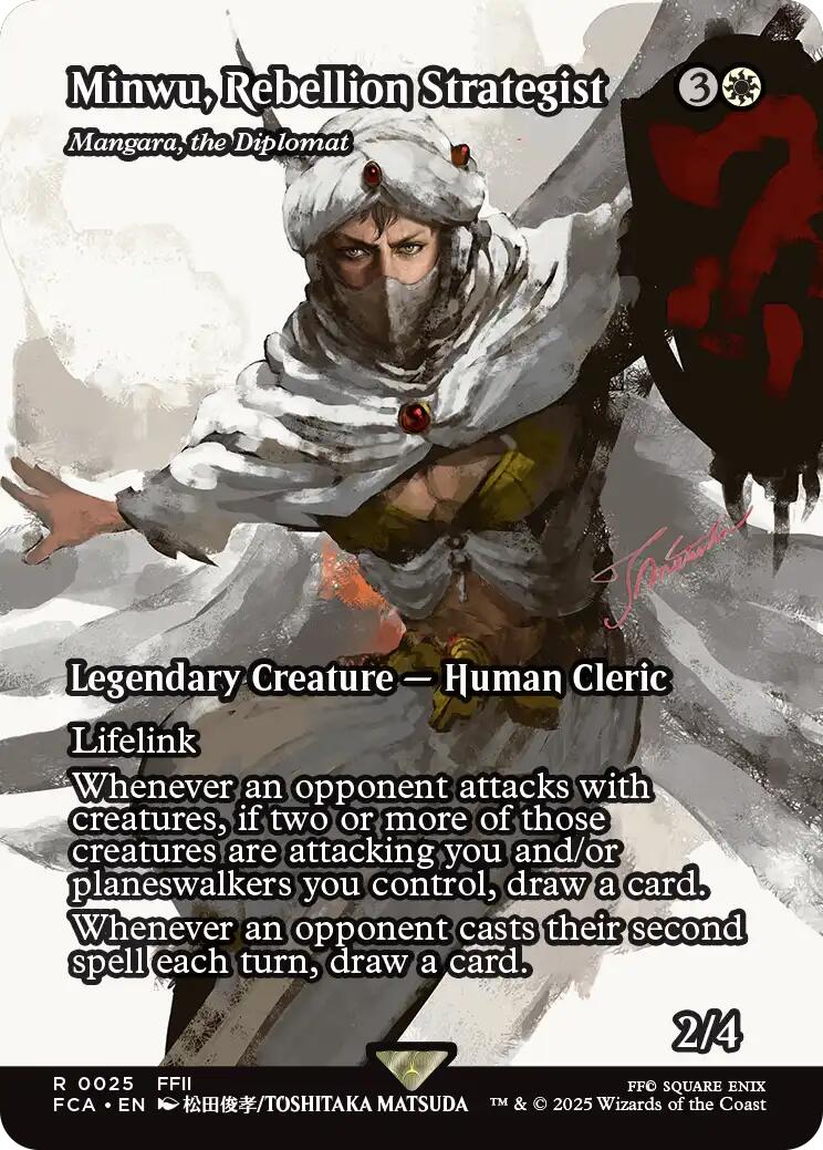 Minwu, Rebellion Strategist - Mangara, the Diplomat (Showcase) [FINAL FANTASY : Through the Ages] | Exor Games Summserside