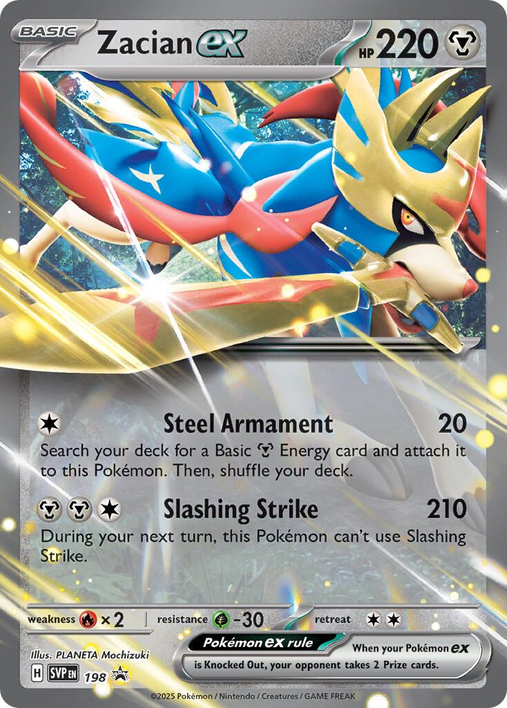 Zacian ex (198) [Scarlet & Violet: Black Star Promos] | Exor Games Summserside