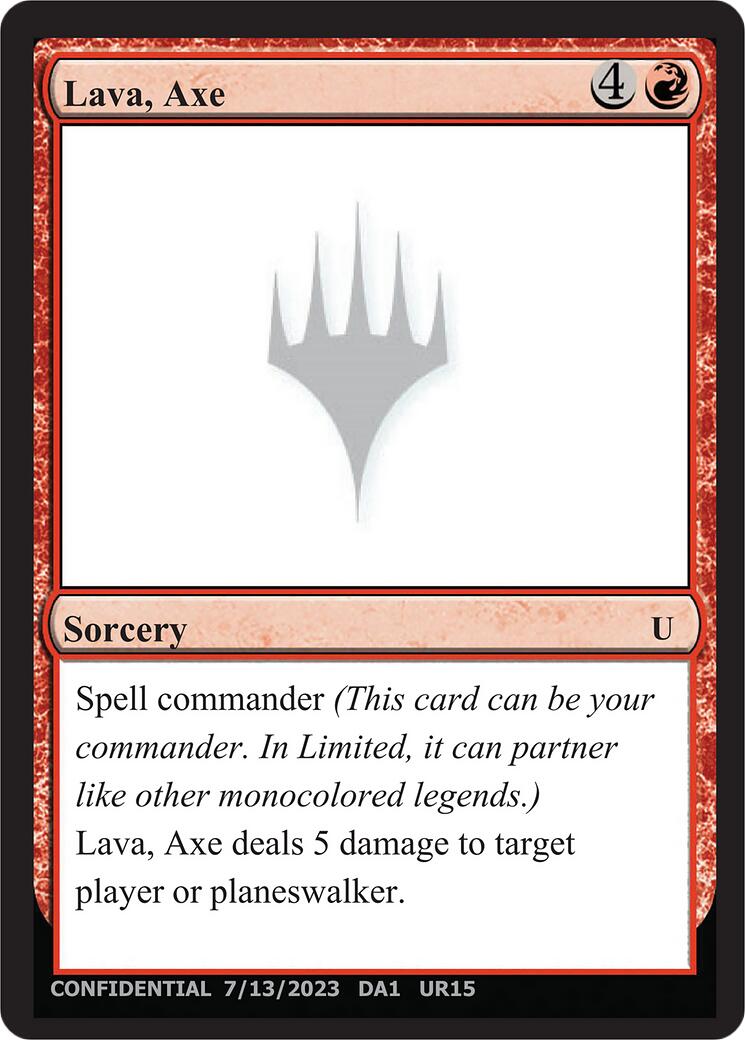 Lava, Axe [Mystery Booster] | Exor Games Summserside