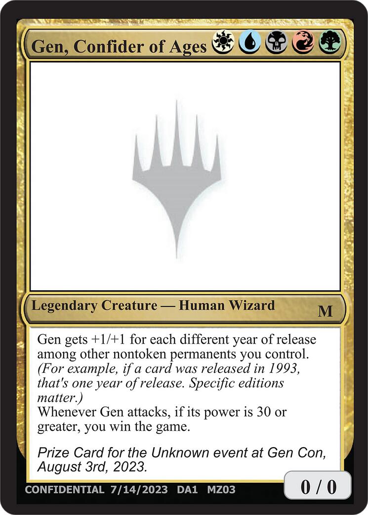 Gen, Confider of Ages [Mystery Booster] | Exor Games Summserside