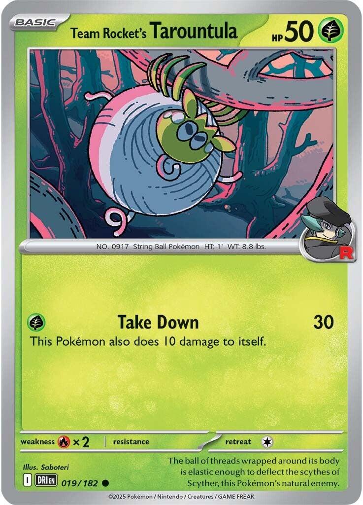 Team Rocket's Tarountula (019/182) [Scarlet & Violet: Destined Rivals] | Exor Games Summserside