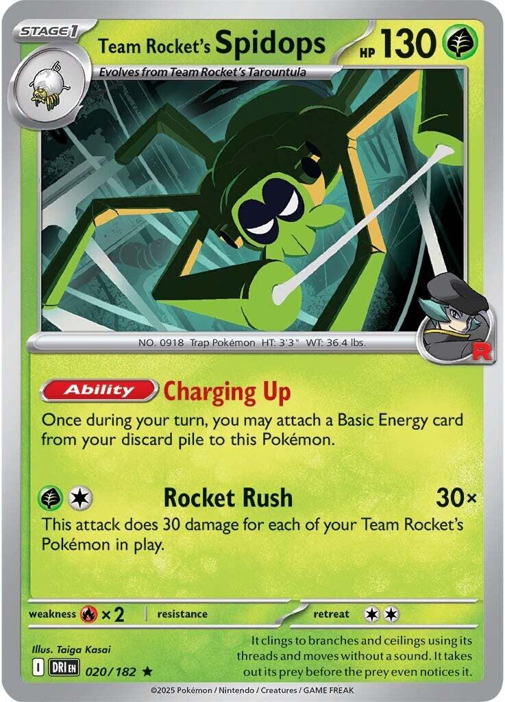 Team Rocket's Spidops (020/182) [Scarlet & Violet: Destined Rivals] | Exor Games Summserside