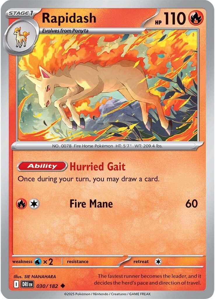 Rapidash (030/182) [Scarlet & Violet: Destined Rivals] | Exor Games Summserside