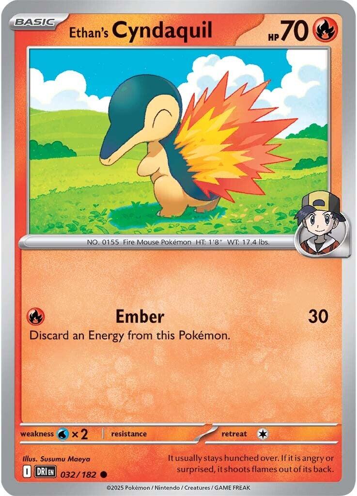 Ethan's Cyndaquil (032/182) [Scarlet & Violet: Destined Rivals] | Exor Games Summserside