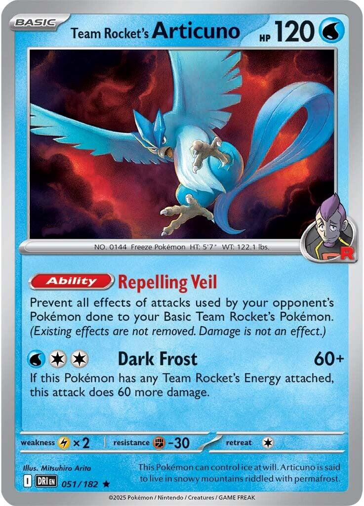 Team Rocket's Articuno (051/182) [Scarlet & Violet: Destined Rivals] | Exor Games Summserside