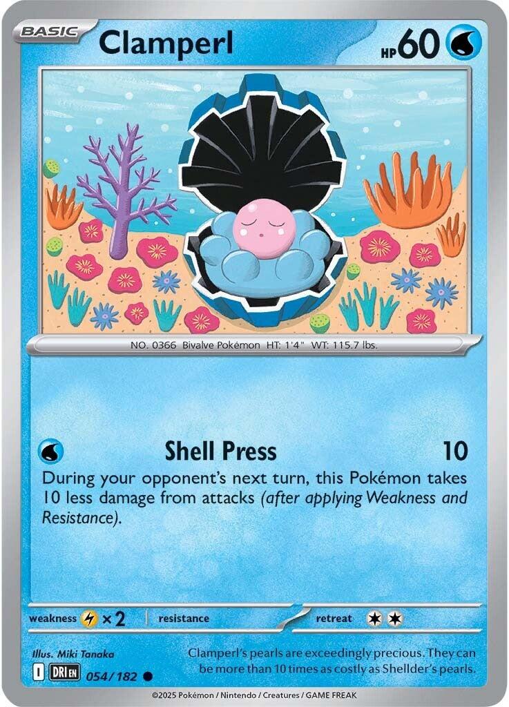 Clamperl (054/182) [Scarlet & Violet: Destined Rivals] | Exor Games Summserside