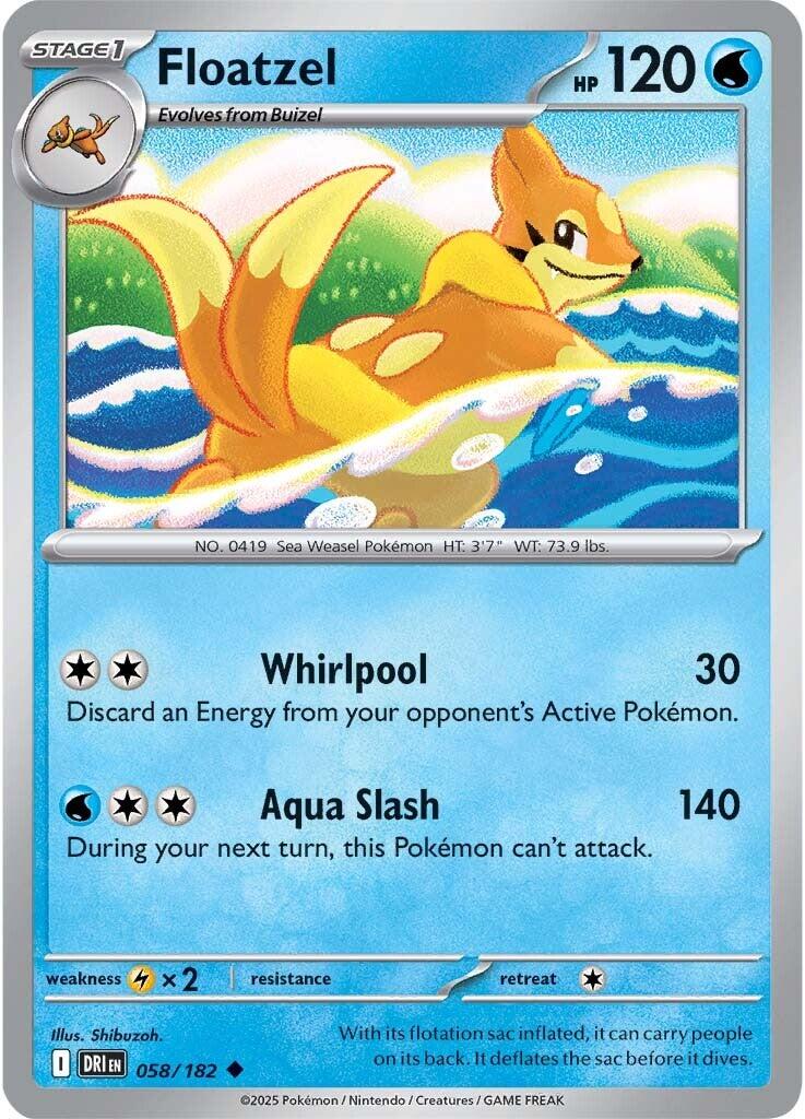 Floatzel (058/182) [Scarlet & Violet: Destined Rivals] | Exor Games Summserside