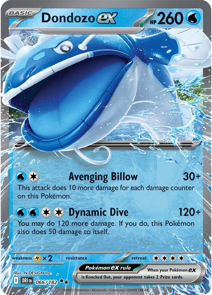 Dondozo ex (066/182) [Scarlet & Violet: Destined Rivals] | Exor Games Summserside