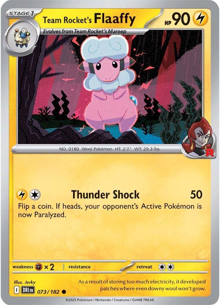 Team Rocket's Flaaffy (073/182) [Scarlet & Violet: Destined Rivals] | Exor Games Summserside