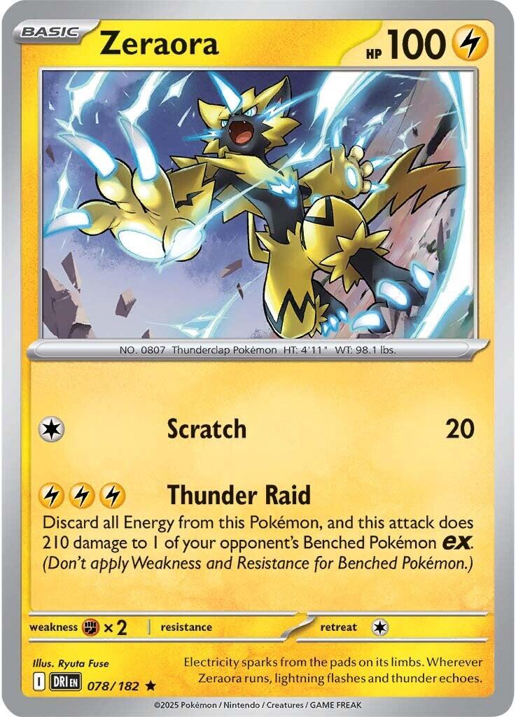 Zeraora (078/182) [Scarlet & Violet: Destined Rivals] | Exor Games Summserside