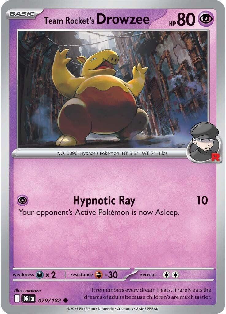 Team Rocket's Drowzee (079/182) [Scarlet & Violet: Destined Rivals] | Exor Games Summserside