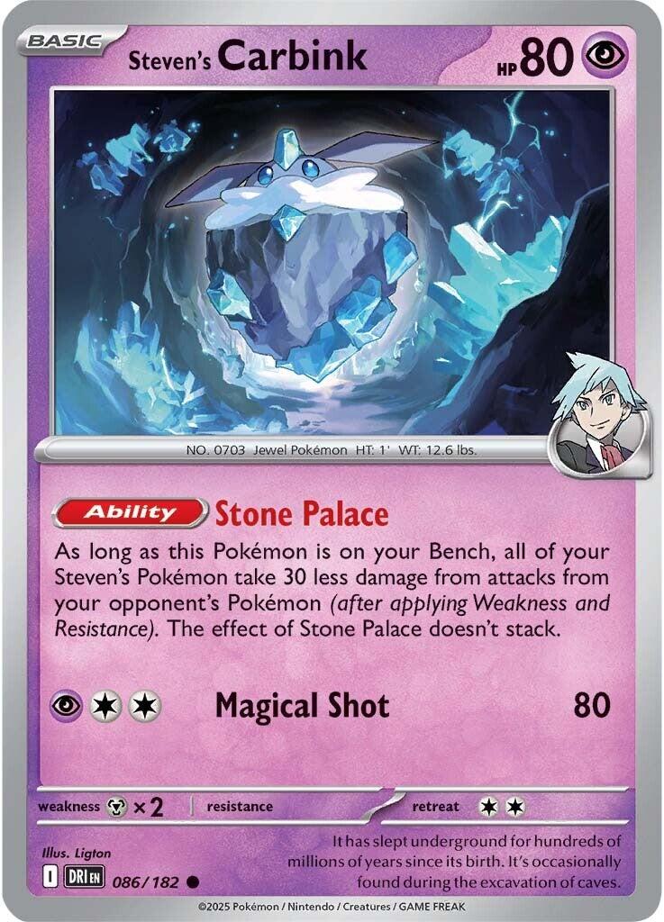 Steven's Carbink (086/182) [Scarlet & Violet: Destined Rivals] | Exor Games Summserside