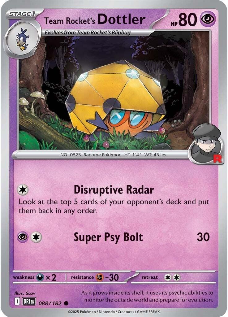 Team Rocket's Dottler (088/182) [Scarlet & Violet: Destined Rivals] | Exor Games Summserside