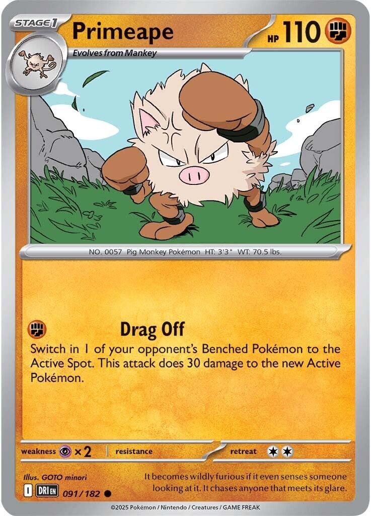Primeape (091/182) [Scarlet & Violet: Destined Rivals] | Exor Games Summserside