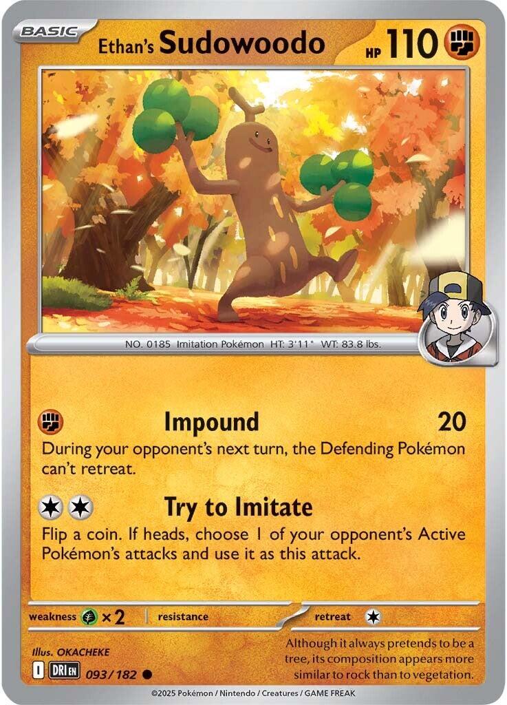 Ethan's Sudowoodo (093/182) [Scarlet & Violet: Destined Rivals] | Exor Games Summserside